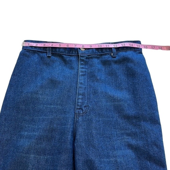 Jean St. Germain Vintage Blue Denim High Rise Straight Jeans - Size 14 - Picture 7 of 11